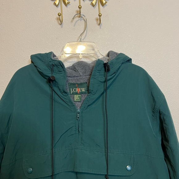 J. Crew Men’s Green Vintage Nylon Anorak Hooded Jacket. Size L - Picture 2 of 5